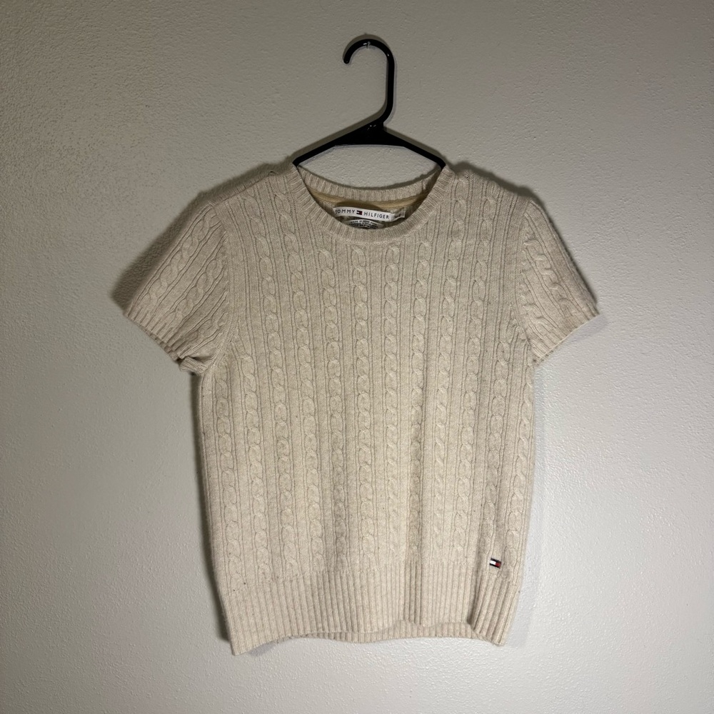 Tommy Hilfiger Ivory Cable Knit Sweater